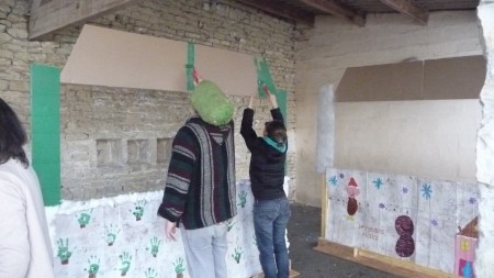 vite, un peu de vert! des membres du CA au boulot...